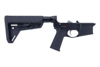 Complete lower receiver for AR-15 with Magpul SL stock and ambi safety.